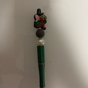 Green Pen with Mouse Topper